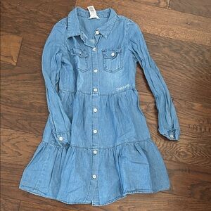 bebe Blue Denim Kids Casual Dress